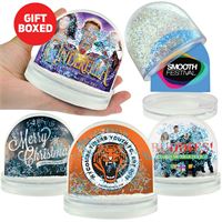 GLOBO CON GLITTER EFFFETTO NEVE